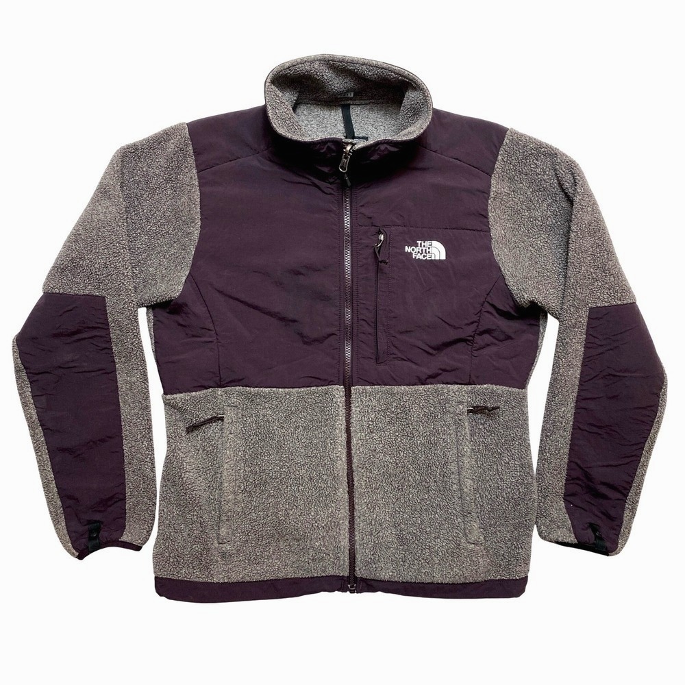 The North Face Fleece Jacket Womens Medium Purple Gray Polartec Full Zip